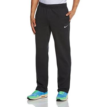 Imagem de Nike Club Swoosh Men's Fleece Sweatpants Pants Classic Fit, XX-Large - Black