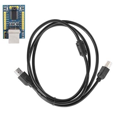 Imagem de Módulo de porta serial FT232RL, módulo de porta serial FT232RL Adaptador conversor USB para TTL com cabo adaptador USB de fio de salto, cabo serial de