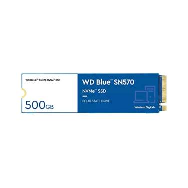 Imagem de Western Digital 500 GB WD Blue SN570 NVMe SSD interno da unidade de estado sólido - Gen3 x4 PCIe 8 Gb/s, M.2 2280, até 3.500 MB/s - WDS500G3B0C