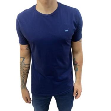 Imagem de Camiseta Masculina Lee Básico Azul Marinho
