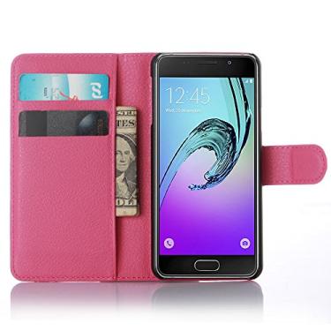 Imagem de Capa para Samsung Galaxy A3 (modelo 2017) â€“ Capa carteira flip de couro PU de para Galaxy A3 (modelo 2017), capa de proteção de telefone estilo empresarial, capa com [compartimentos