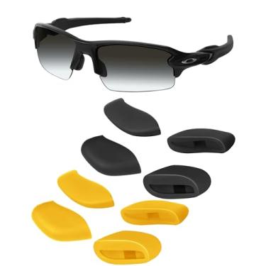 Imagem de Mryok Protetor nasal de reposição para óculos de sol Oakley Flak XS OJ9005 – Opt, Amarelo e preto, One Size