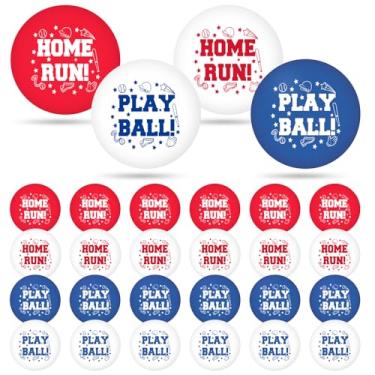 Imagem de Wayyogh 24 bolas de beisebol estresse lembrancinhas de festa de beisebol bolas de espuma coloridas para adultos, suprimentos de decoração de festa de beisebol, recompensa de carnaval escolar de