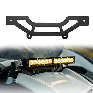 Imagem de Kemimoto Suporte de barra de luz para torre de choque X3 compatível com Can Am Maverick X3 X RS Turbo R, funciona com kit de montagem de barra de luz frontal de LED de 25,4 cm a 35,5 cm