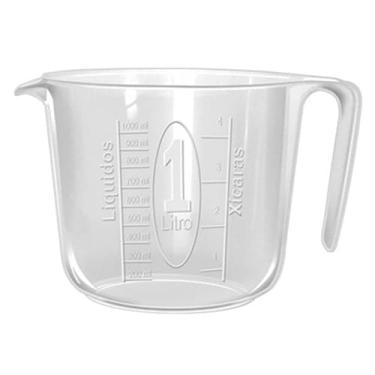Imagem de Jarra Medidora Graduada Para Ingredientes e Líquidos (Escolha o Tamanho Ideal para seu uso) (1 Litro)