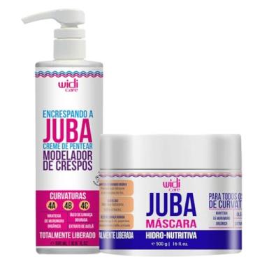 Imagem de Kit Juba Encrespando A Juba + Mascara Hidro Nutritiva Widi Care Tratamento Capilar 500g
