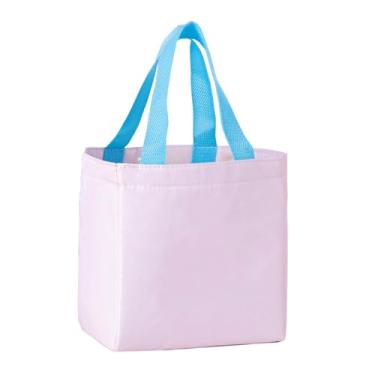 Imagem de Insulated lunch bag Lancheira isolada, refrigerador de almoço para trabalho masculino, sacola de almoço para mulheres, recipientes de lancheira para adultos (Size : Pink)