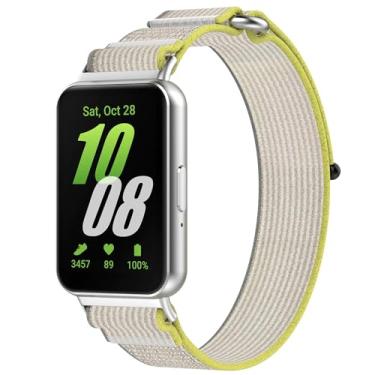 Imagem de Pulseira de nylon compatível com Samsung Galaxy FIT3, pulseiras esportivas para Samsung Galaxy FIT 3 para mulheres e homens