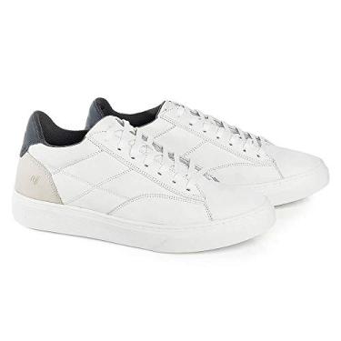 Imagem de Sapatênis Masculino Rafarillo Couro Urbano Aumenta Altura Branco 41