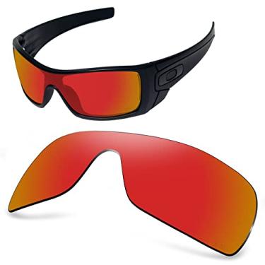 Imagem de AOZAN Lentes de reposição ANSI Z87.1 para óculos de sol Oakley Batwolf OO9101, Electric Crimson, Batwolf