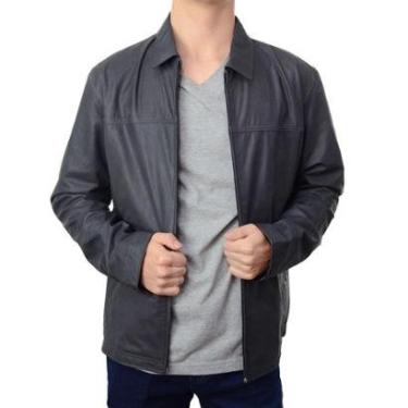 Imagem de Jaqueta Masculina Jack Slim Couro Preta - 00150-Masculino