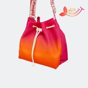 Imagem de Bolsa Bucket Infantil Pampili Degradê Colorida Pink 600.1018-Feminino