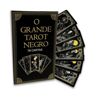 Imagem de O Grande Tarot Negro 78 Cartas Com Manual Detalhado
