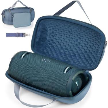 Imagem de ZUJFPL Capa rígida de viagem, capa de transporte à prova d'água para alto-falante Bluetooth portátil JBL Xtreme 3 - azul