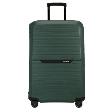Imagem de Mala Média Magnum Eco Samsonite Polipropileno Cadeado Tsa 4 Rodas Duplas Giro 360 Verde M