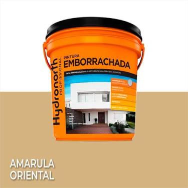 Imagem de Tinta Pintura Emborrachada Hydronorth 18l Parede Telha Muro, Amarula O