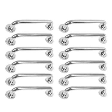 Imagem de Alça de Apoio Banheiro Inox 40cm Barra Idoso Cadeirante Deficiente Ace