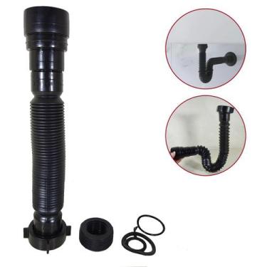 Imagem de  Sifão Sanfonado P/ Pia Cozinha Banheiro Suporta Água Fria e Quente at