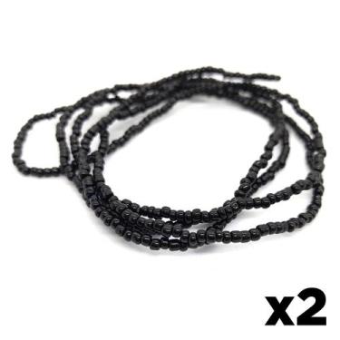 Imagem de Guia De Miçanga Preto E Vermelho Exu Pombagira 60cm 2 un - Flash