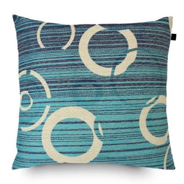 Imagem de Almofada Jacquard Tripolli Asteca 40x40cm Azul - FASTLAR