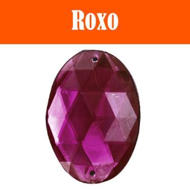 Imagem de Chaton Oval Taz-021 - 25mm - Roxo - Nº: 15 - Nybc