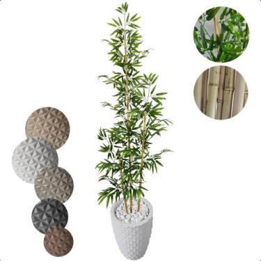 Imagem de Bambu Artificial 2 Metros Japones Grande Vaso Decoração - Flor de Ment