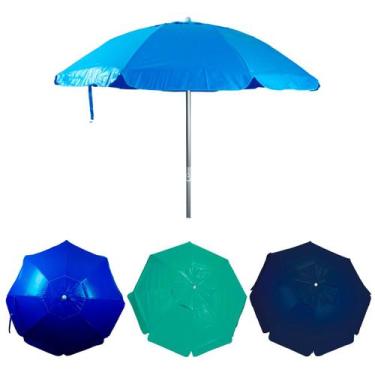 Imagem de Guarda-Sol Praia Camping FPS 100 Em Alumínio 1,80m PVC 70% Com Poliést