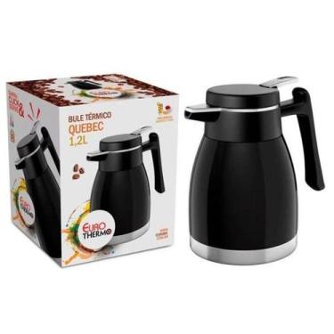 Imagem de Garrafa Bule Térmico com Gatilho Click Quebec 1,2l Preto Bt5508-pt Eur