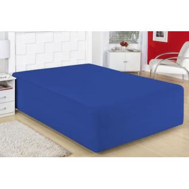 Imagem de Capa luva cama box casal malha gel - BORGON, AZULROYAL