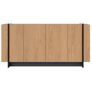 Imagem de Aparador para Sala Buffet Copacabana Freijó Preto Acetinado Colibri, F