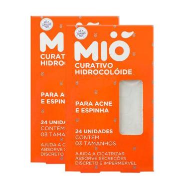 Imagem de Kit 2 Curativo Hidrocolóide Mió para Acne e Espinha 24 Unidades