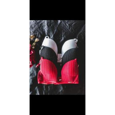 Imagem de Sutiã Luxo Com brilho Decote Profundo - Push Up Efeito Mágico Sutiã Su