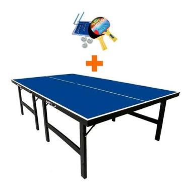 Imagem de Mesa ping pong especial mdf 15mm - klopf 1016 + kit tênis de mesa - 50
