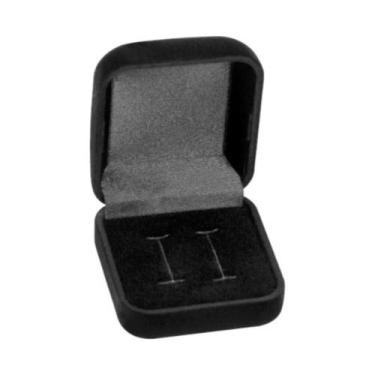Imagem de Caixinha Estojo de Veludo Para 2 Alianças Compromisso Casamento Tradic