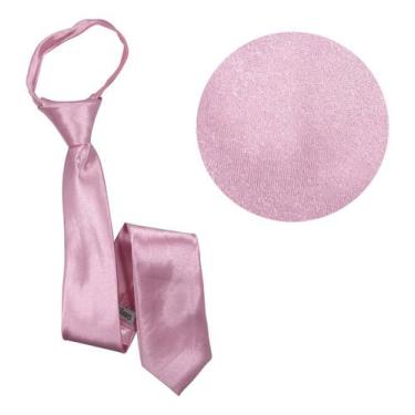 Imagem de Gravata Masculina Adulto Com Ziper Lisa Nó Pronto Casamento - Rpires, 