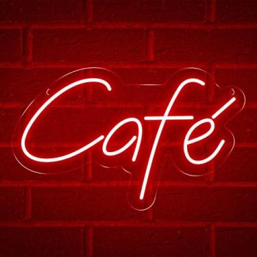 Imagem de Painel Neon Led Café Escrita luminosa amantes de café - ArtStudio , Ve