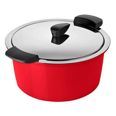 Imagem de KUHN RIKON Caçarola de servir Hotpan, 2 litros/18 cm, vermelho, aço inoxidável