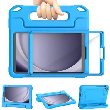 Imagem de RTOBX Capa infantil para Samsung Galaxy Tab A9 8,7 polegadas 2023 (SM-X110/X115/X117) e Galaxy Tab A7 Lite 8,7 polegadas 2021, protetor de tela embutido, capa com alça à prova de choque para Galaxy
