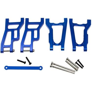 Imagem de Parts for Traxxas 1967 C10 Drag Slash RC Crawler Car Chevrolet Front & Rear Suspension Arms Set Aluminum Alloy Upgrade Replacement(Blue)