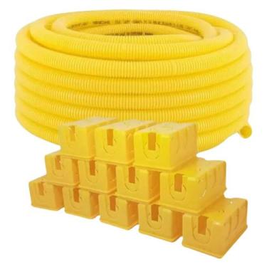Imagem de Kit Com 30 Caixinha De Luz 4x2 + 50m Conduíte 3/4 Corrugado - JF MANGU