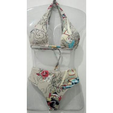 Imagem de Biquini cortinao com calcinha hot pant - Fabricação Própria 