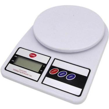 Imagem de Balança Cozinha Digital 10 kg Cozinha Inteligente + Par de pilhas - Ni