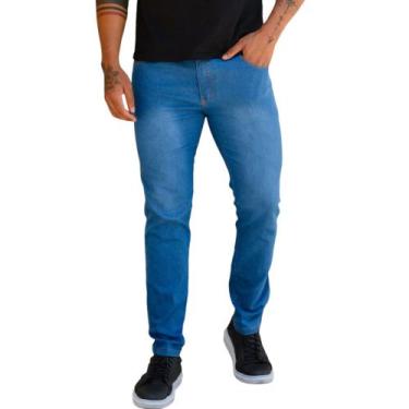 Imagem de Calça Masculina Jeans Preta Básica E Confortável Tradicional - Mitchel