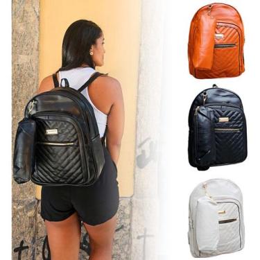 Imagem de Mochila Bolsa Feminina Social Com Estojo material ecológico - Unistar,