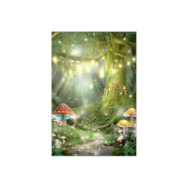 Imagem de Painel De Festa Vertical 1,50 x 2,20 - Jardim Encantado Efeito Brilhos