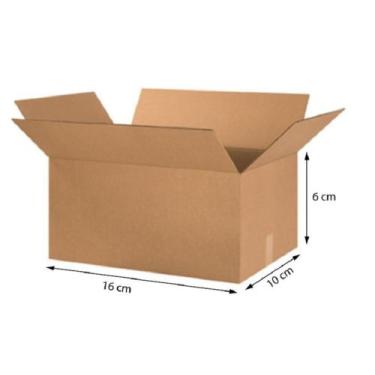 Imagem de CAIXAS DE PAPELÃO 16 X 10 X 6 cm - 100 Cxs - ECOBOX EMBALAGENS