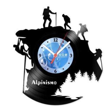 Imagem de Relógio De Parede Disco Vinil Esportes - Alpinismo - VES-115 - Moderna