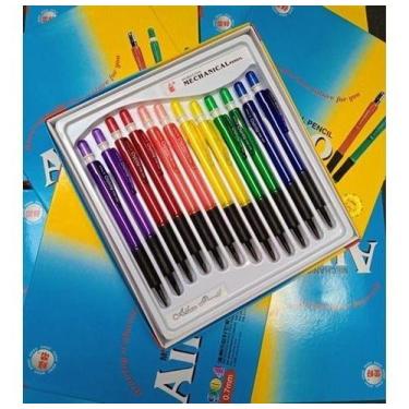 Imagem de Kit 24 Lapiseiras 0.7 Ahaio Coloridas Neon Escolar - oem