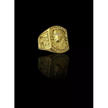 Imagem de Anel Jesus Deus É Bom Olho Cravejado Banhado A Ouro 18k 3d - ToJoia18k