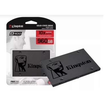 Imagem de SSD SATA Kingston A400 960GB, 2.5", Leitura: 500MB/s e Gravação: 450MB/s, Preto -...
